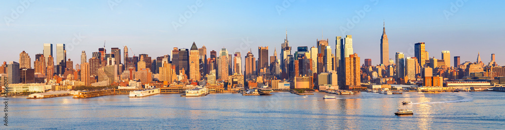 Naklejka premium Panoramic view of Manhattan