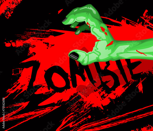 Cartoon of a zombie hand