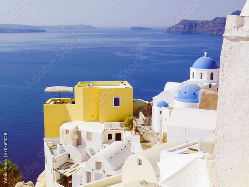 Retro look Oia Ia in Greece