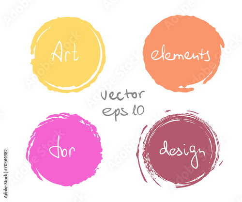 Circle paint drop set