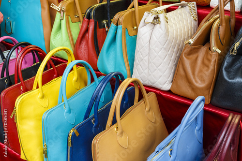 colored handbags