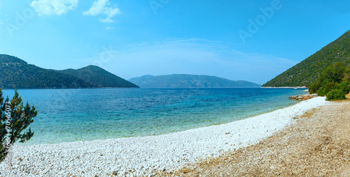 Summer view of Antisamos beach (Greece, Kefalonia).