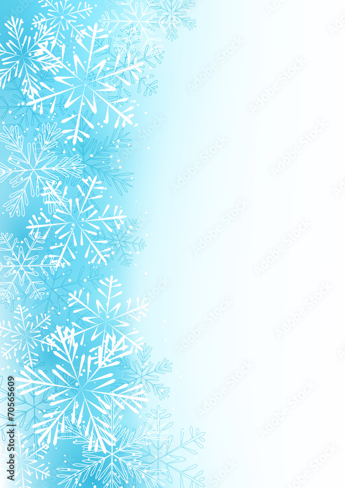 Winter background with snowflakes Winter background with snowflakes
