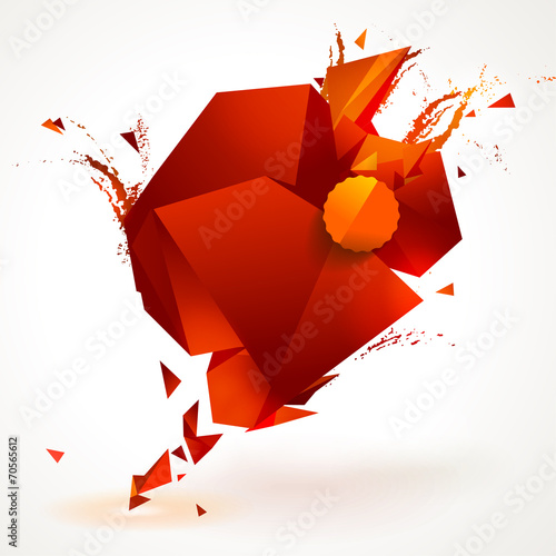 Polygonal geometric background for modern design