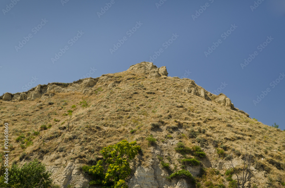 Triangle rocky hills near the Balchik resort