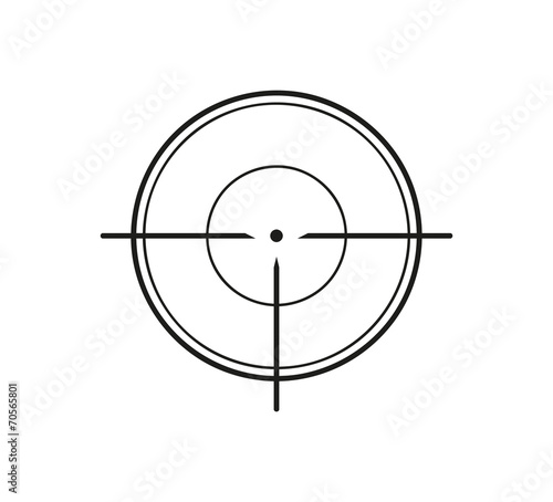 crosshair on white background