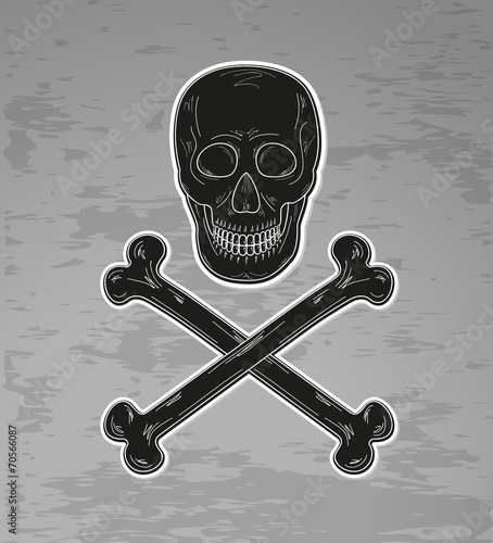 black skull and bones