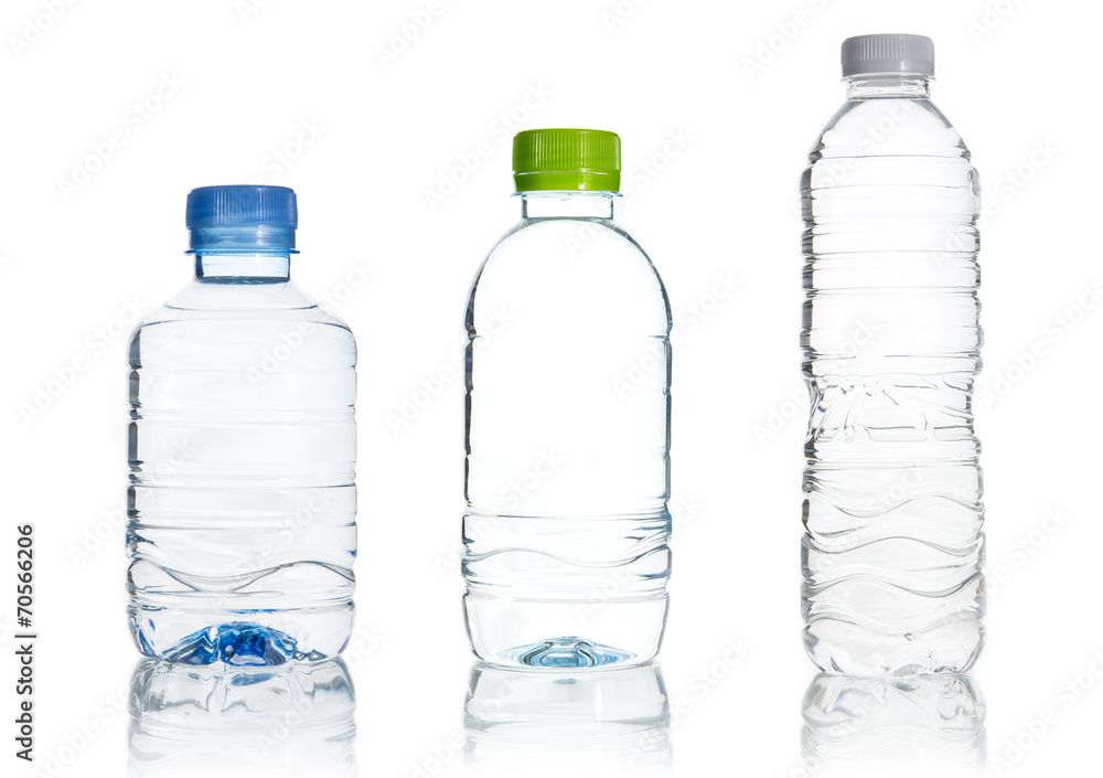 Plastic water bottle isolate Plastic water bottle isolate