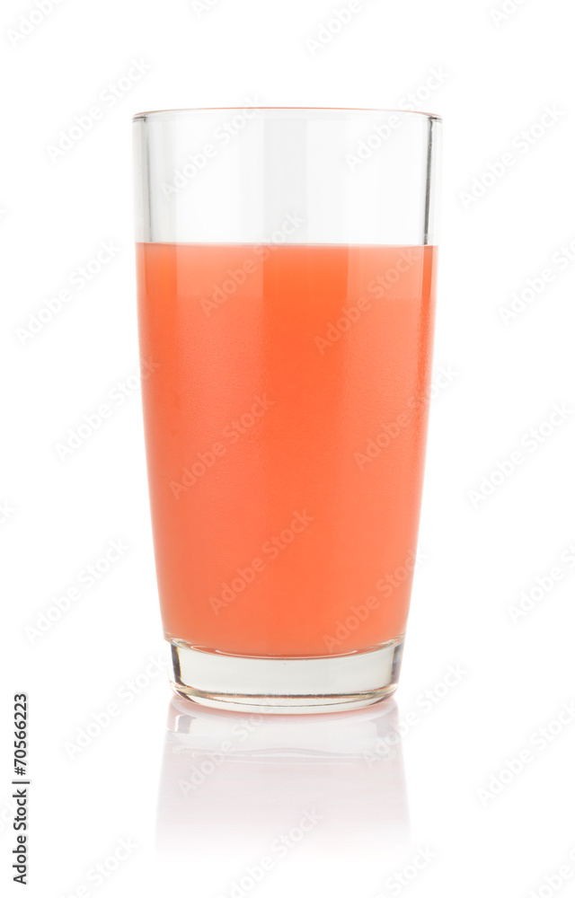 Studio shot of grapefruit juice isolated on white Studio shot of grapefruit juice isolated on white