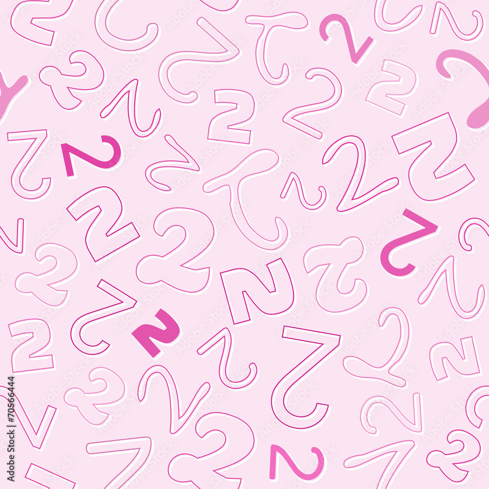 seamless pattern with number two