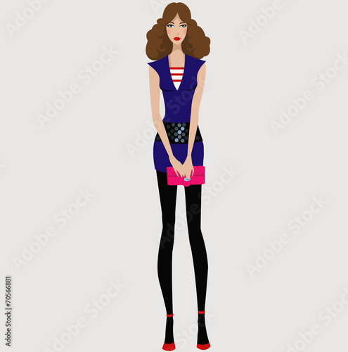 Modern fashion girl