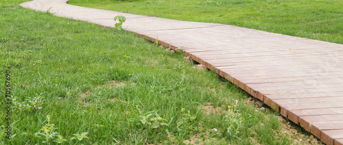 wooden footpath