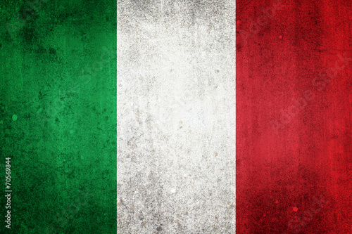 National flag of Italy. Grungy effect.