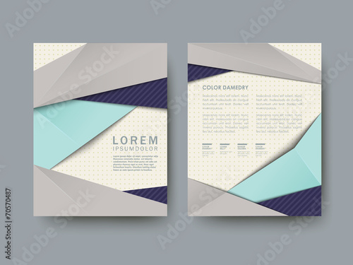modern abstract poster template set