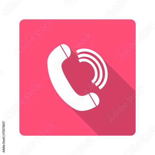 Flat design. handset icon