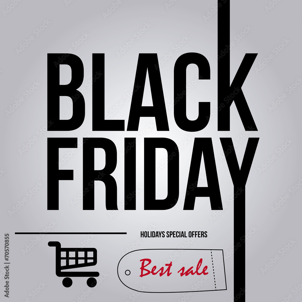 Obraz premium black friday