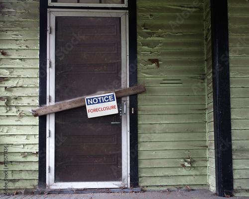 Canvas Print Foreclosed house