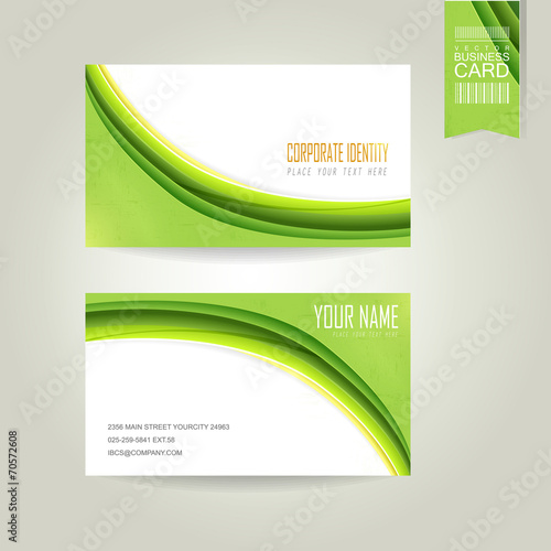 ecology concept background business card