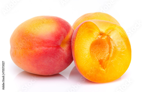 Ripe apricots close up