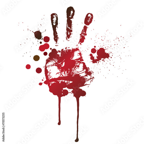 bloody handprint