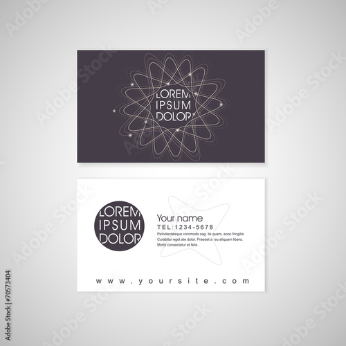 abstract elegant flower shape background business card © JoyImage