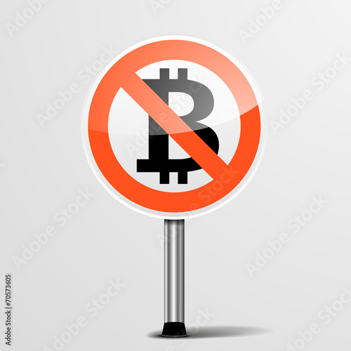 RoadSign No Bitcoin