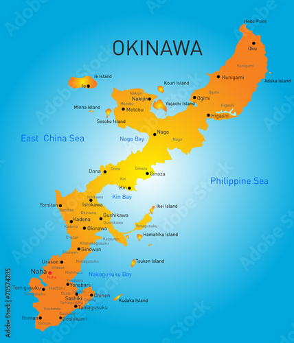 okinawa map photo