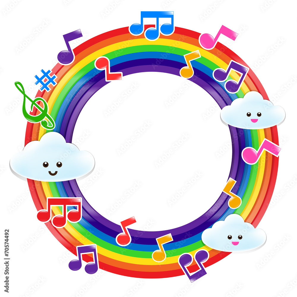 Obraz premium Rainbow Music 002