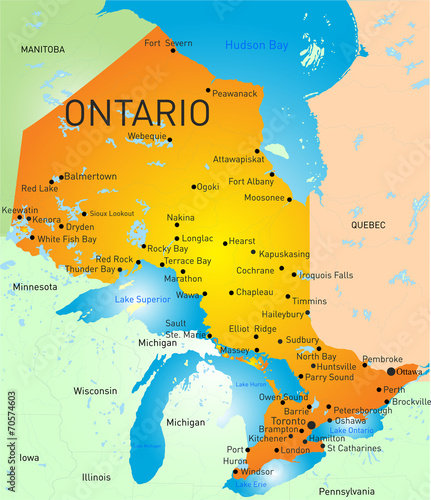Ontario Province Map