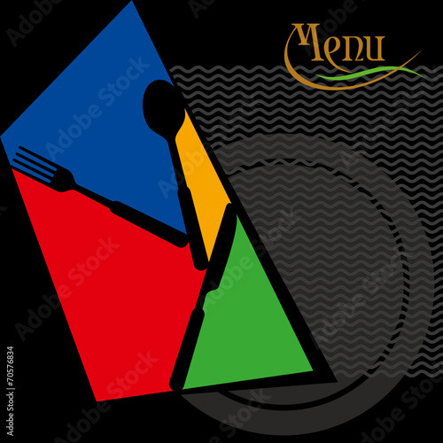 Restaurant menu card design