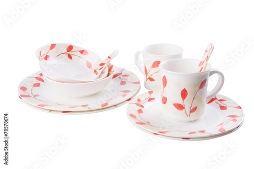 cup sets. cup sets on a background