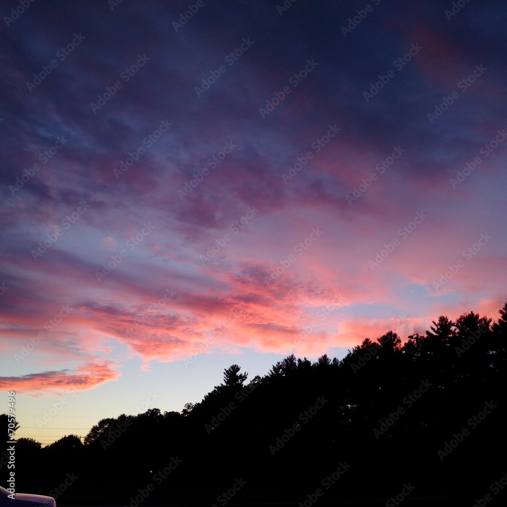 Vibrant New Hampshire Sunset