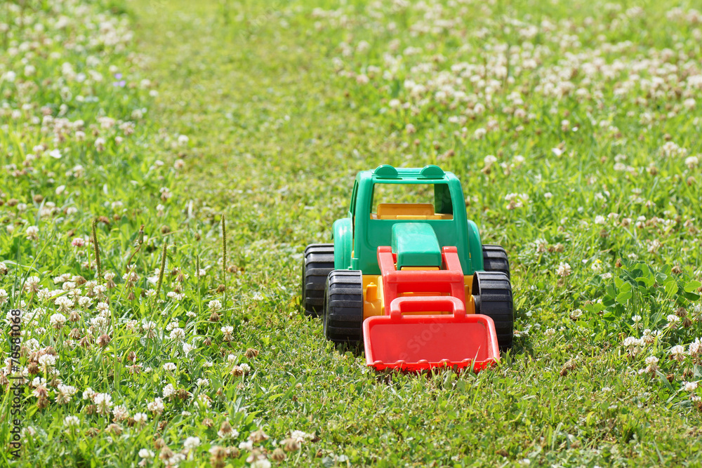 Toy green tractor Toy green tractor