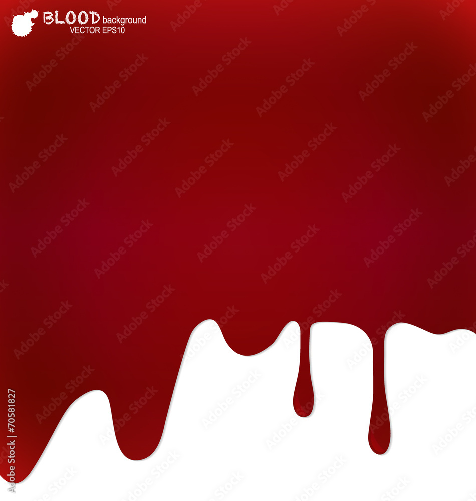 Blood dripping, blood background. Vector illustration.