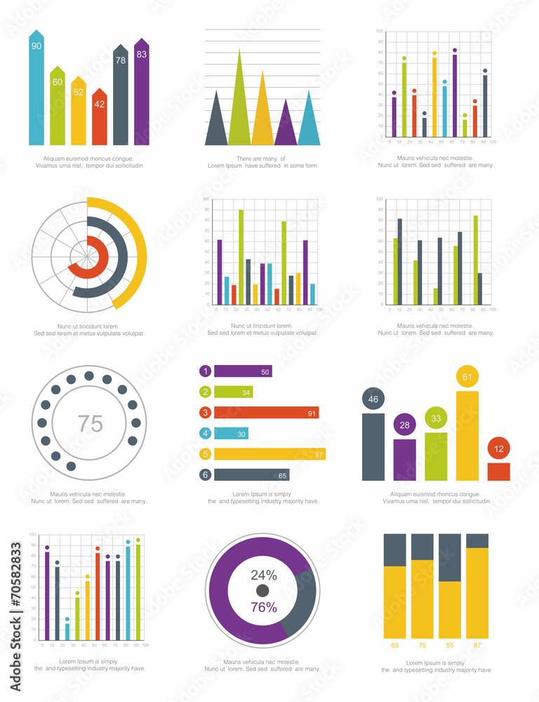 set of infographics elements set of infographics elements