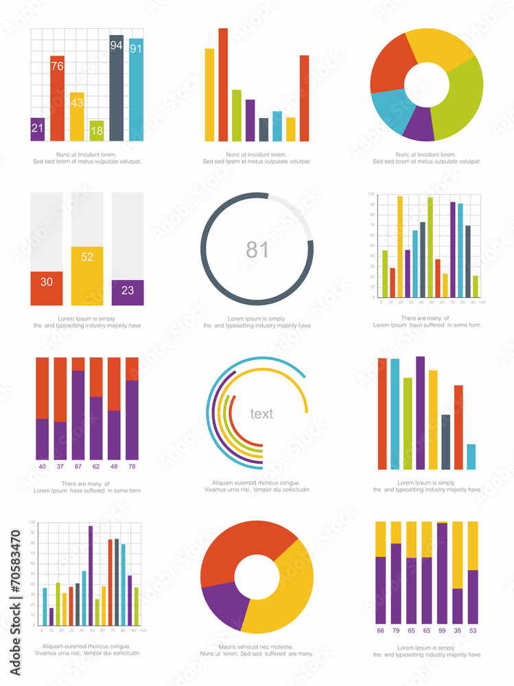 set of infographics elements set of infographics elements