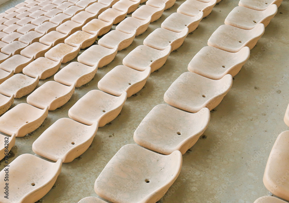 Fototapeta premium yellow seat in the stadium