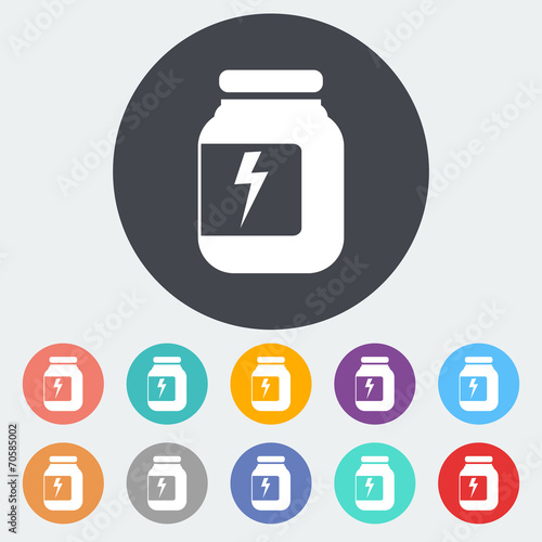 Jar flat icon.