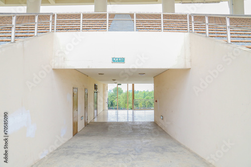 Canvas Print exit door of modern stadium