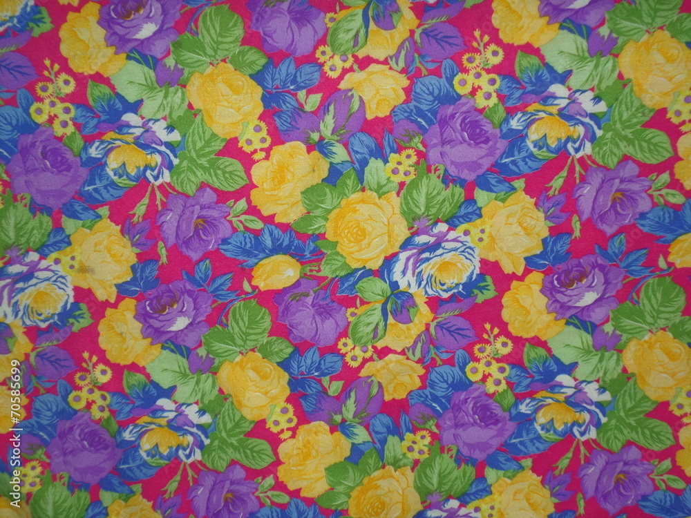 floral motif textile
