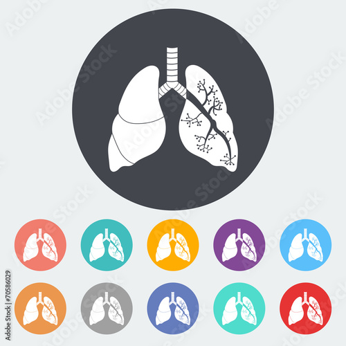 Lungs in Black and White