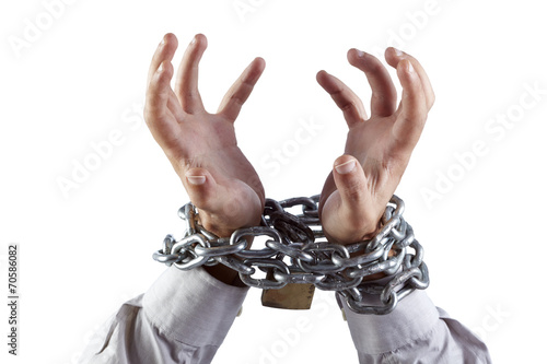Tense hands chained