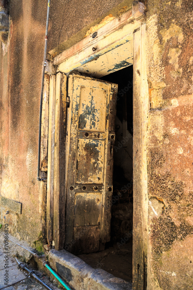 Hand crafted wooden door at Zanzibar Hand crafted wooden door at Zanzibar