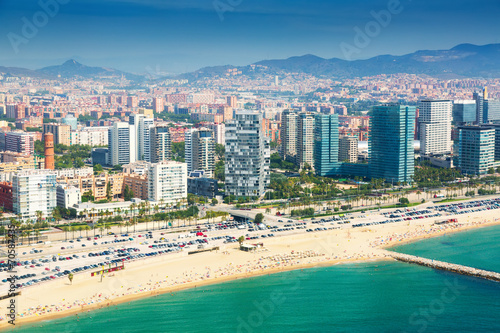 View of Barcelona from  the helicopter © JackF