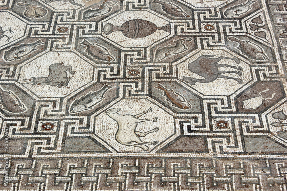 Mosaic Floor from Ancient delphi Mosaic Floor from Ancient delphi