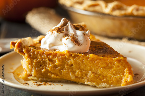 Homemade Pumpkin Pie for Thanksigiving photo