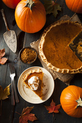 Homemade Pumpkin Pie for Thanksigiving