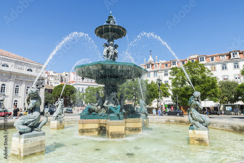 Pedro IV square, Lisbon, Portugal