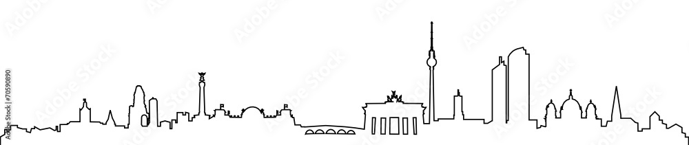 Naklejka premium Skyline Berlin