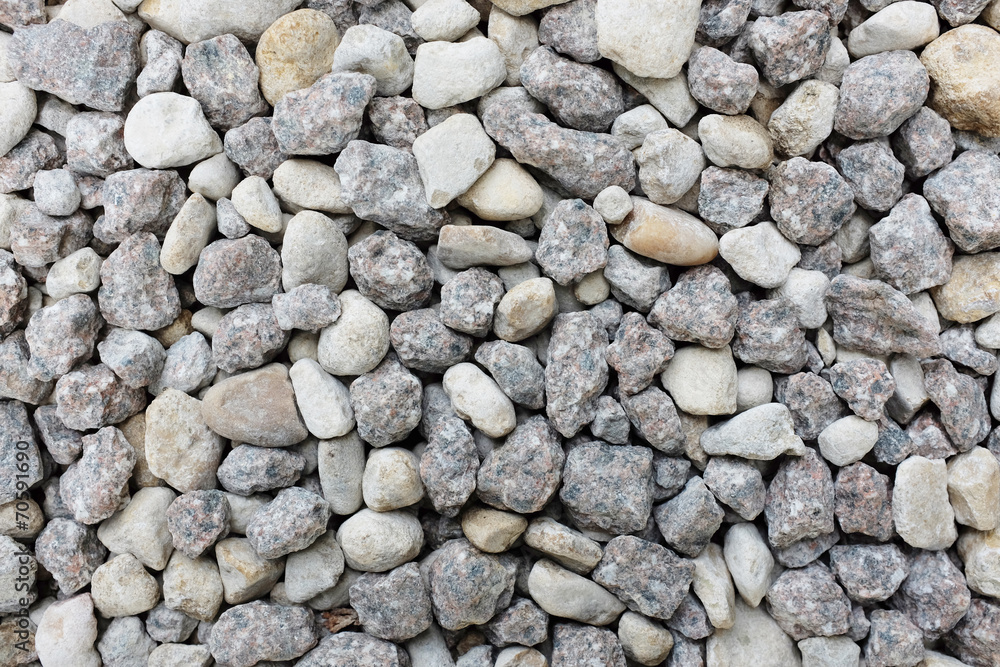 Grey and white crushed granite rock Grey and white crushed granite rock
